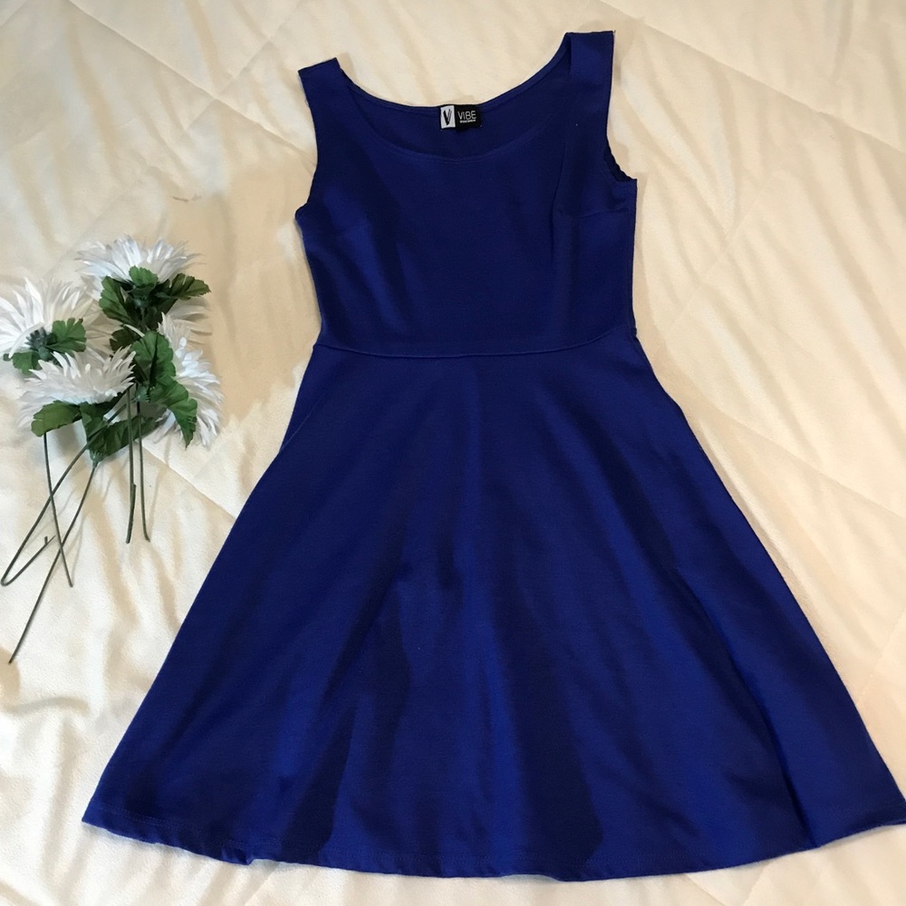 Blue Skater Dress
